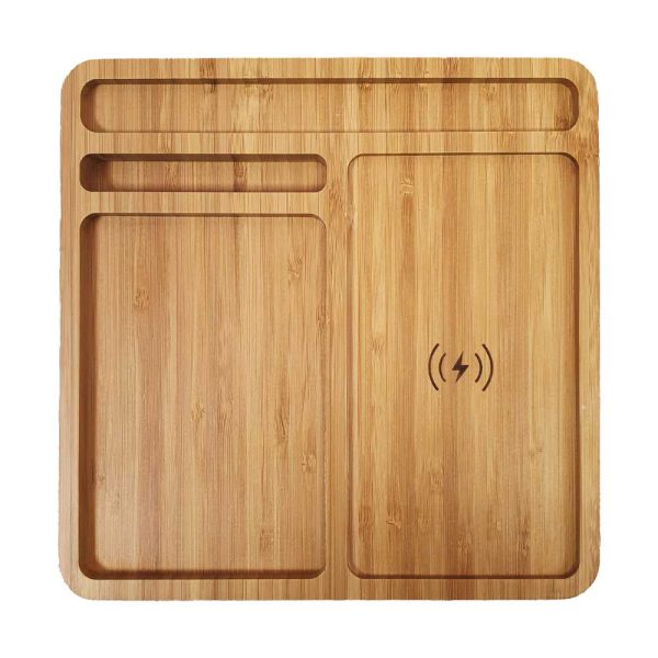 20 Bamboo Wireless Charger Docking Station