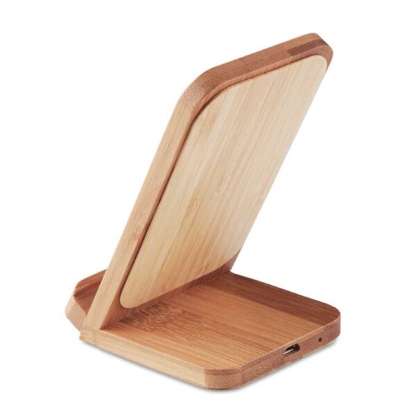 50 Eco-Friendly Bamboo 10W Wireless Charger Stand