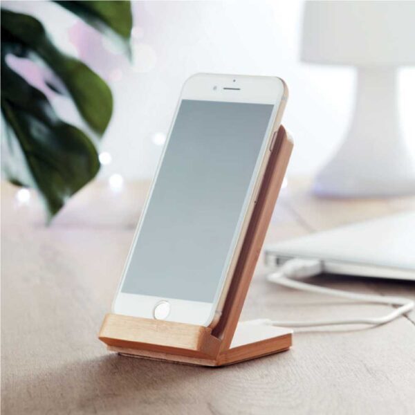 50 Eco-Friendly Bamboo 10W Wireless Charger Stand
