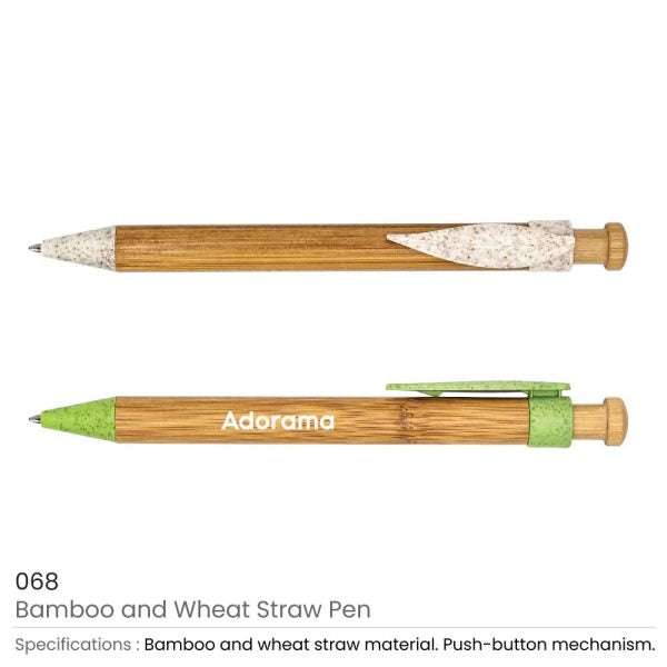 1000 Bamboo with Wheat Straw Pens