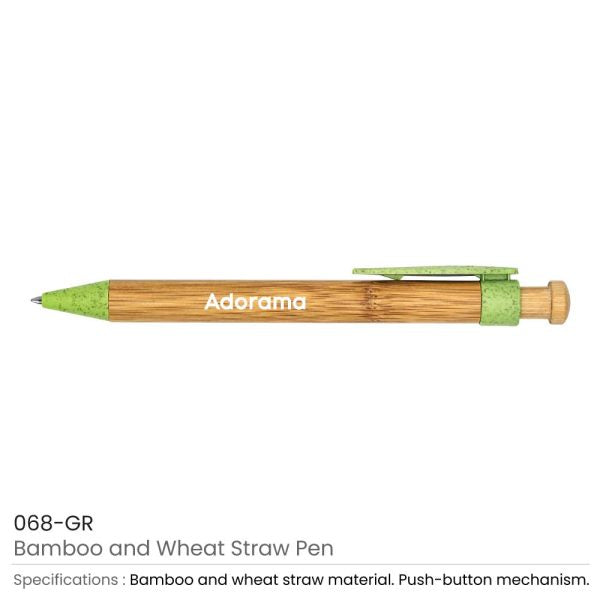 1000 Bamboo with Wheat Straw Pens