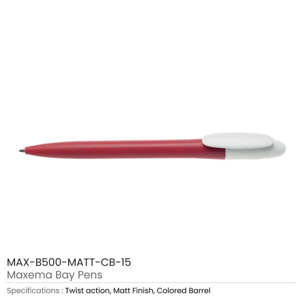 50 Maxema Bay Pens Colored Barrel