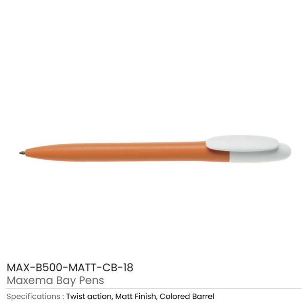 50 Maxema Bay Pens Colored Barrel
