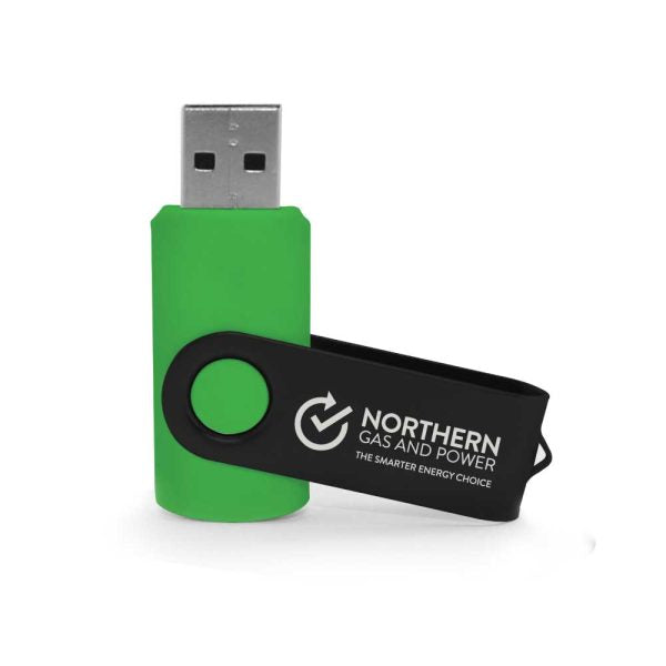 500 Black Swivel USB Flash Drives