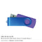 500 Blue Swivel USB Flash Drives