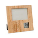 60 Bamboo Photo Frame with Digital Clock