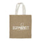 100 Jute Bags with White Handle