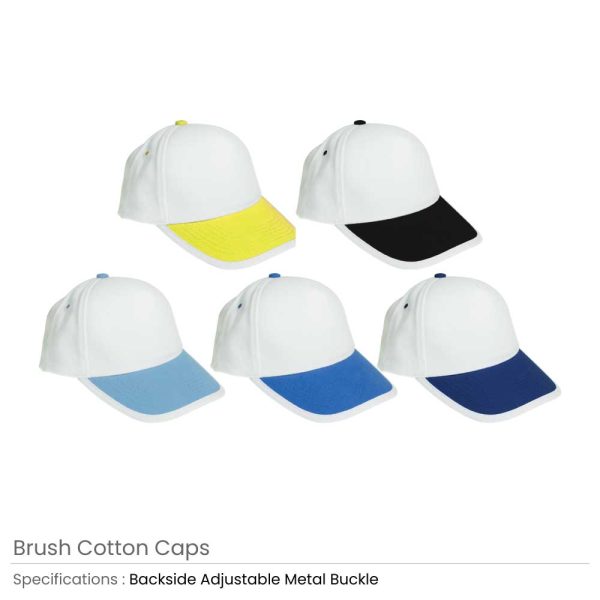 50 Brushed Cotton Caps