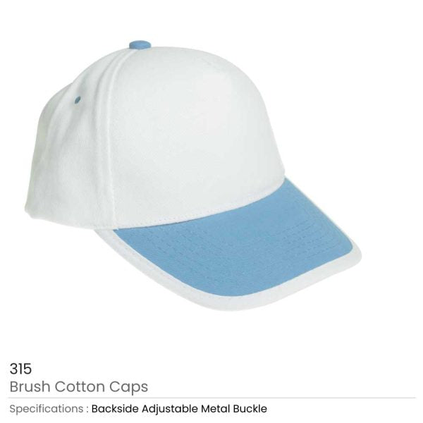 50 Brushed Cotton Caps