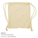 150 Canvas String Bags