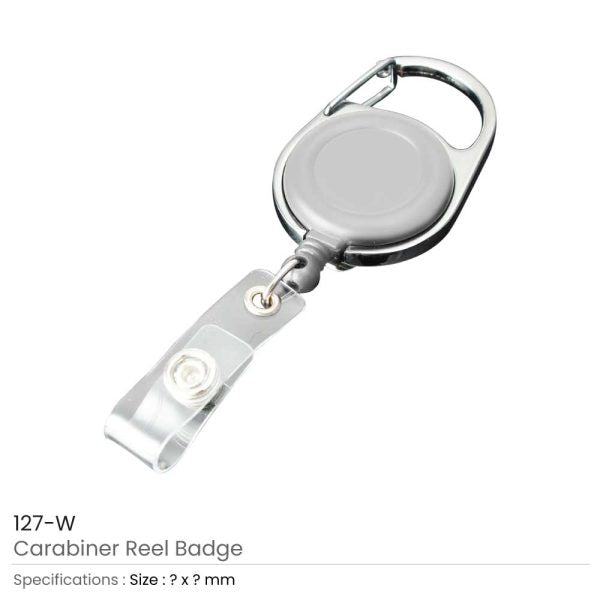 50 Carabiner Reel Badges