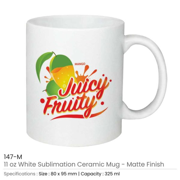 50 White Ceramic Mugs