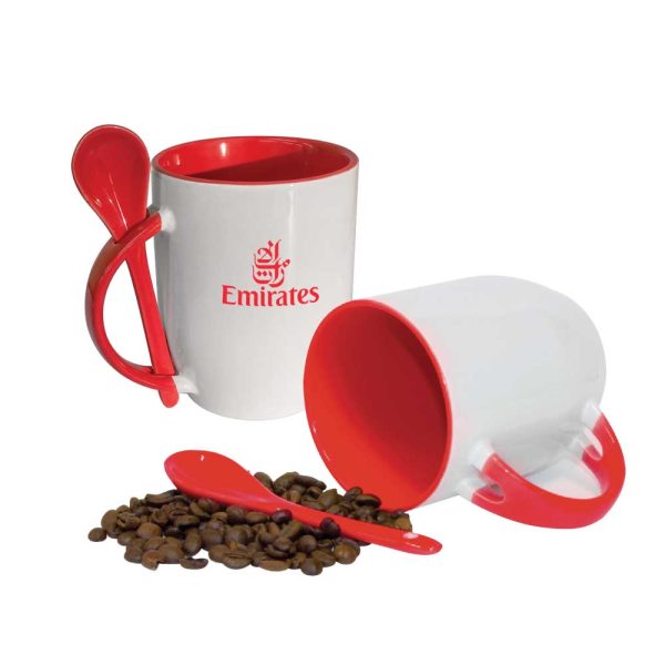 50 Ceramic Mugs with Spoon