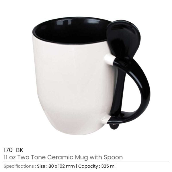 50 Ceramic Mugs with Spoon