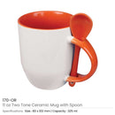 36 Ceramic Mugs with Spoon