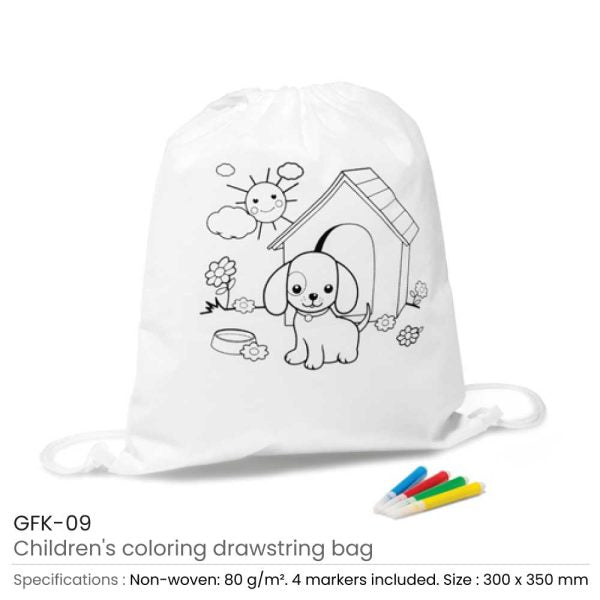 50 Children Draw String Bags