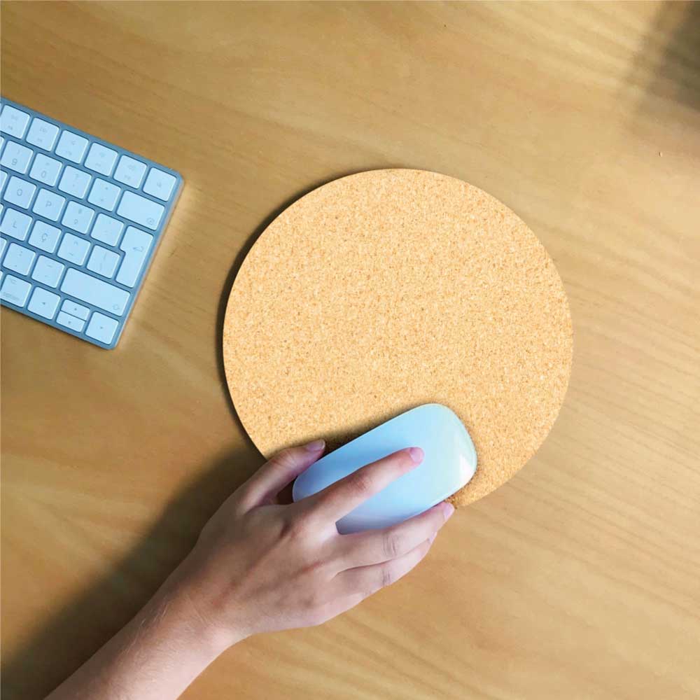 50 Cork Round Mouse Pads