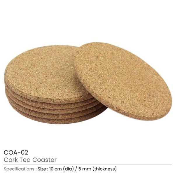 50 Cork Tea Coasters