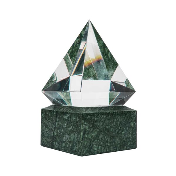 12 Diamond Shaped Crystal Awards