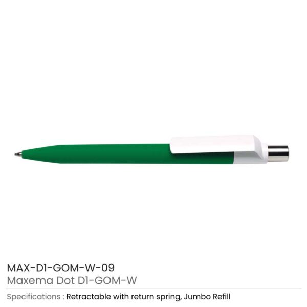 50 Dot Pens with White Clip