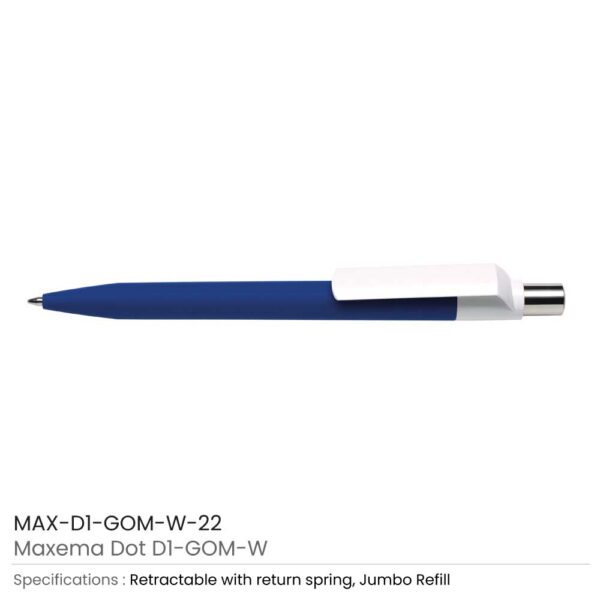 50 Dot Pens with White Clip