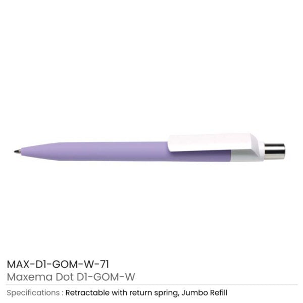 50 Dot Pens with White Clip