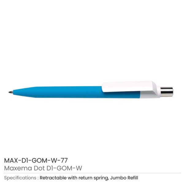 50 Dot Pens with White Clip