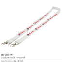 500 Lanyards with Double Hook