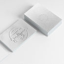 1000 Business Cards, Embossed Logo