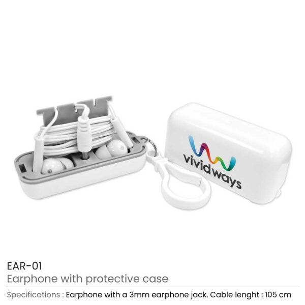 500 Earphones with Protective Case