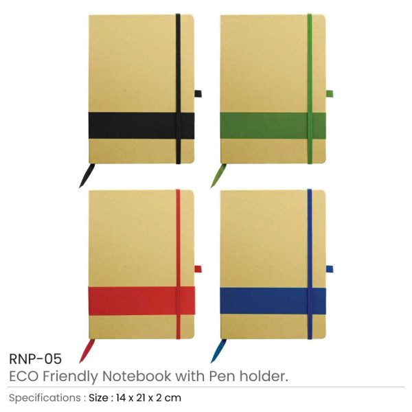50 Eco-Friendly Notebooks with Pen Holder