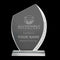 10 Crystal Awards with Engraved Leaf Design