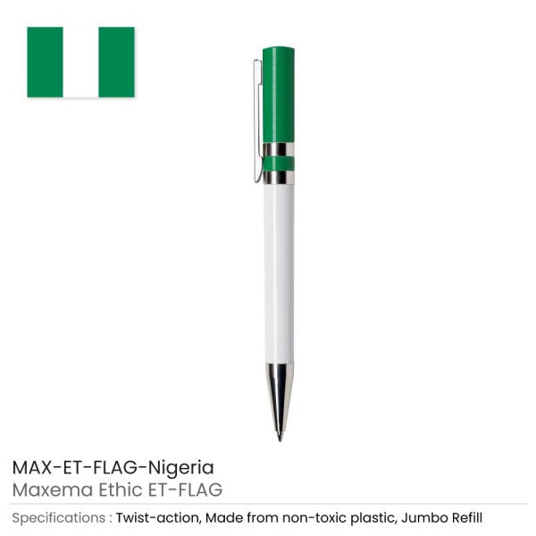 50 Flag Pens Maxema Ethic