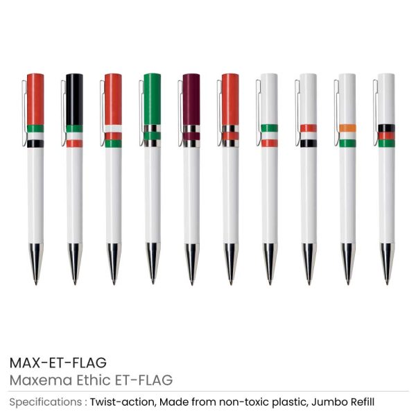 50 Flag Pens Maxema Ethic