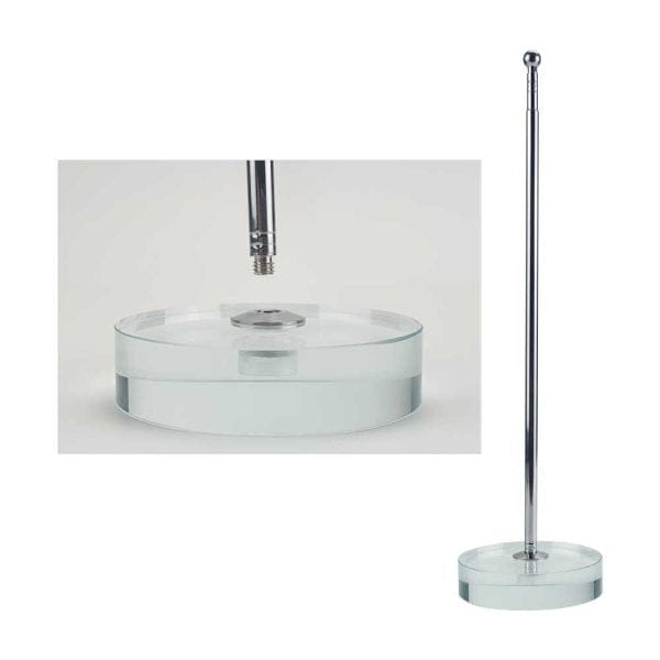 40 Flag with Metal Pole and Glass Base