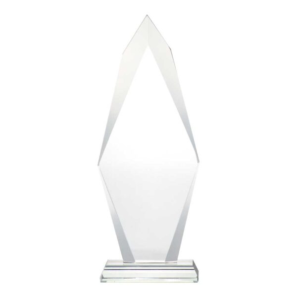 50 Flame Shaped Crystal Awards with Glass base & Box