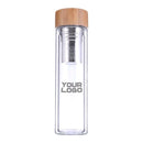 25 Glass and Bamboo Flask