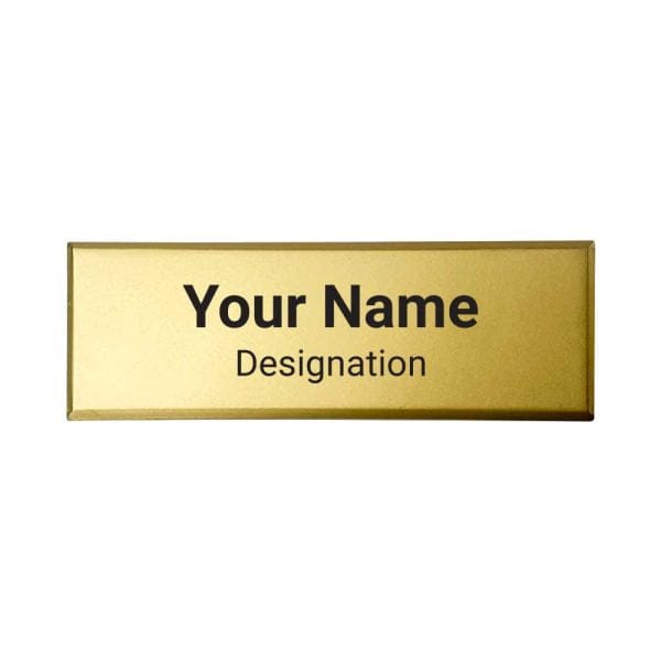 720 Gold Brass Badges with Safety Pin
