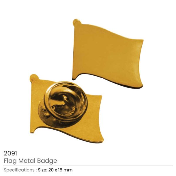 50 Gold Plated Flag Pin