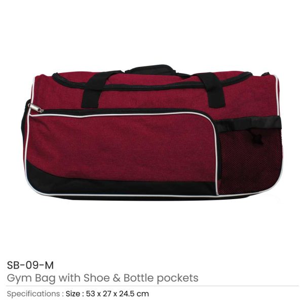 25 Gym Bags with Shoe and Bottle Pockets