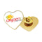 250 Heart Shape Metal Badges
