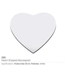 160 Heart Shape Mouse Pads
