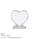28 Heart Shaped Photo Crystals