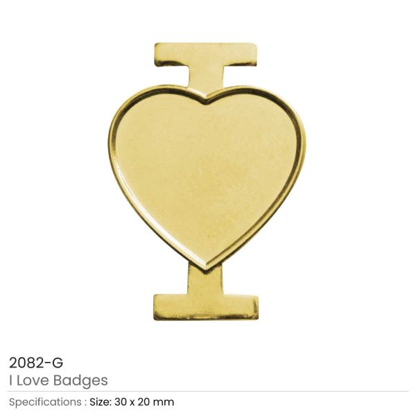 50 I Love Metal Badges
