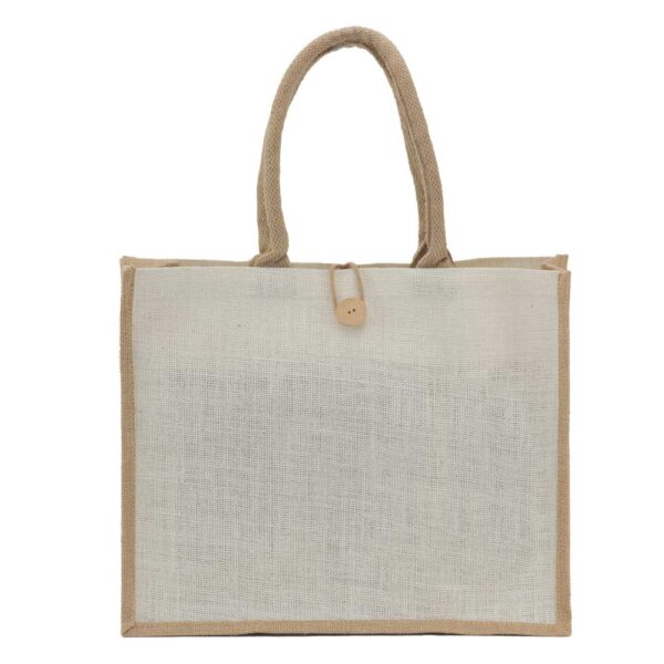 50 Jute Shopping Bags with Button
