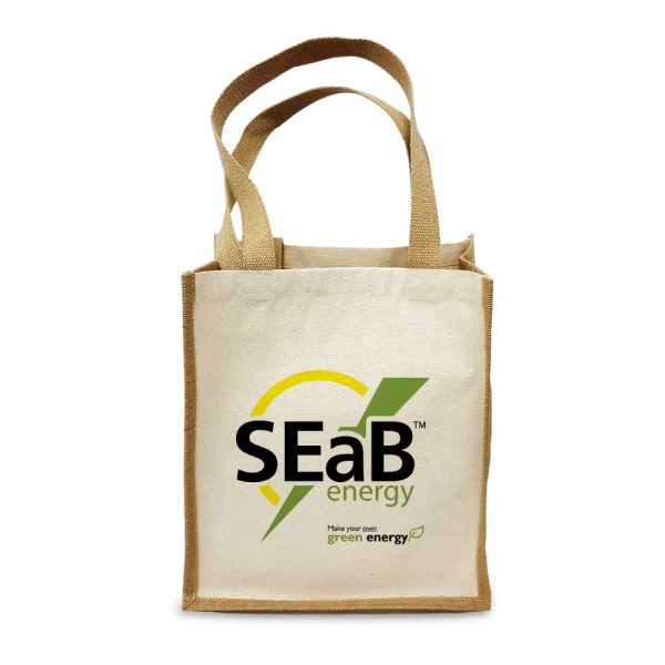 50 Jute and Cotton Bags Two Side Print