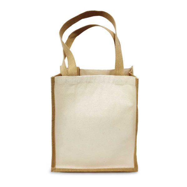 50 Jute and Cotton Bags Two Side Print