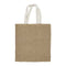 100 Jute Bags with White Handle