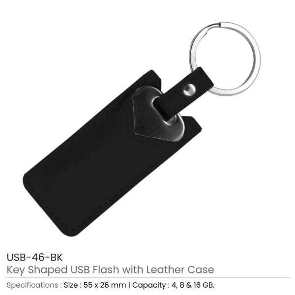 50 Key Shaped USB with Leather Case