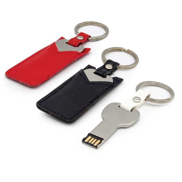 100 Key Shaped USB with Leather Case